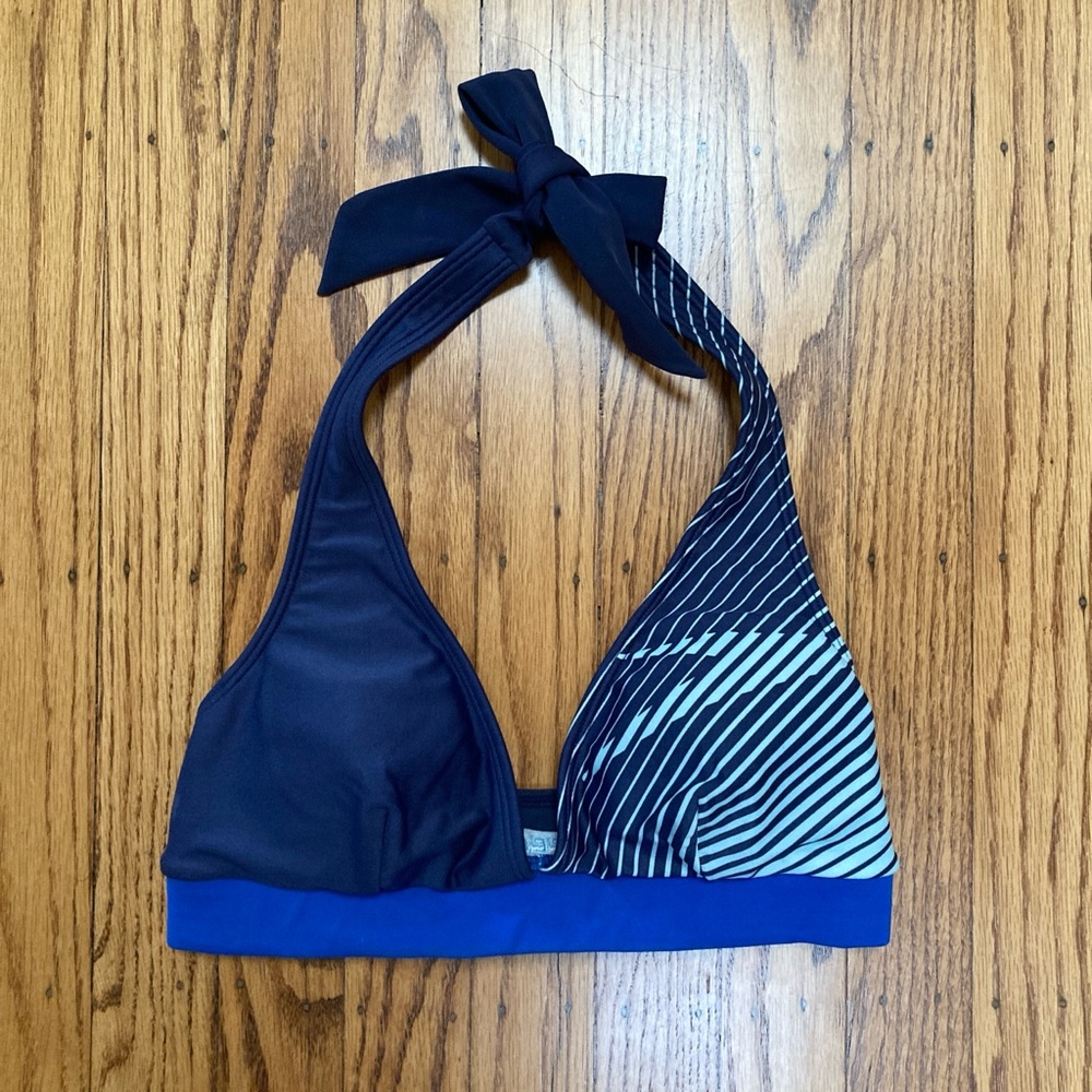 Speedo Blue Halter Bikini Swim Bathing Suit Top Women's Size 32" US 6 Small